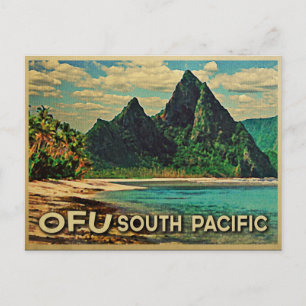 Vintage Ofu South Pacific Postcard