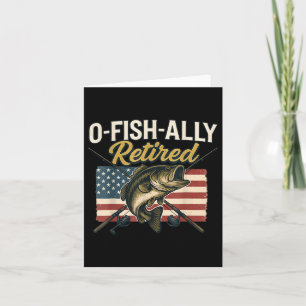 Vintage Oh Fish Ally Retired Fisherman Fishing Ret Card