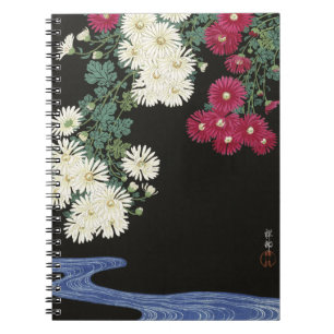 Vintage Ohara Koson Chrysanthemum Art Notebook