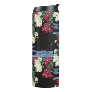 Vintage Ohara Koson Chrysanthemum Art Thermal Tumbler