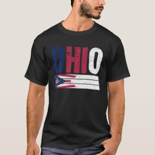 Vintage Ohio Flag Ohio Proud Ohioans Mens Womens K T-Shirt
