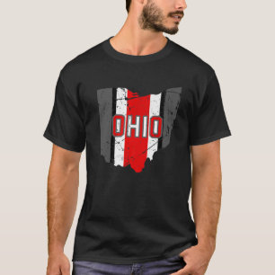 Vintage OHIO Ohio State Map Women Men T-Shirt