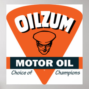 Vintage Oilzum motor oil sign
