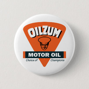 Vintage Oilzum motor oil sign 6 Cm Round Badge