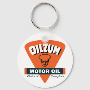 Vintage Oilzum motor oil sign Key Ring