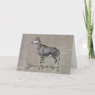 Vintage Okapi Card