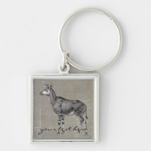 Vintage Okapi Key Ring