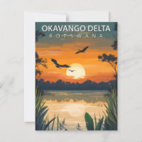 Vintage Okavango Delta Botswana Travel