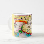 Vintage Oklahoma Illustrated Map Coffee Mug<br><div class="desc">A wonderful vintage beautifully illustrated postcard map of Oklahoma.</div>