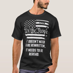 Vintage Old American Flag Patriotic 1776 We The Pe T-Shirt