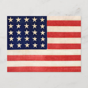 Vintage Old American Flag Postcard