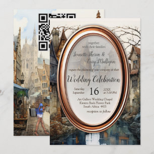 Vintage Old Amsterdam Art Invitation