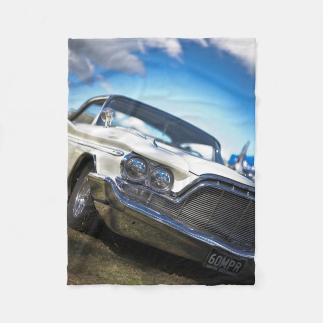 Vintage Old Antique Vehicle Fleece Blanket (Front)