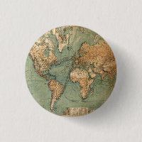 Vintage Old Antique World Map
