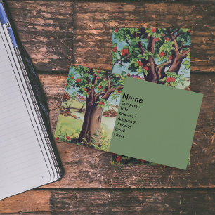 Vintage Old Apple Tree Meadow Field Business Card