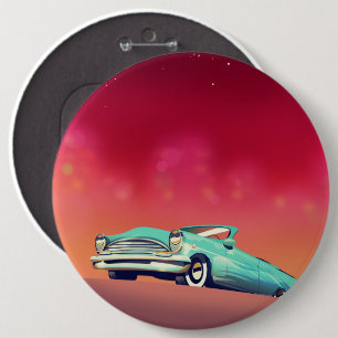 Vintage Old Car 6 Cm Round Badge