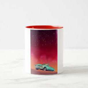 Vintage Old Car Two-Tone Coffee Mug
