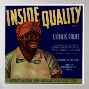Vintage Old Cirtus Fruit Crate Labels Poster