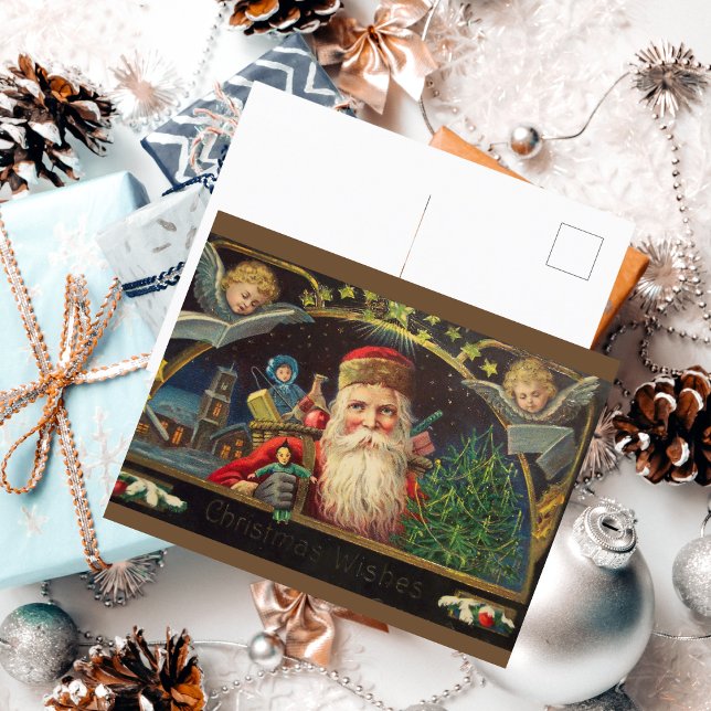 Vintage Old Classic Santa Holiday Postcard (Creator Uploaded)