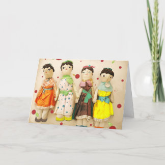 Vintage old dolls friends forever Rupydetequila Card