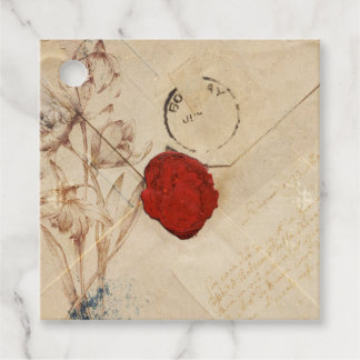 Vintage Old Envelope Scrapbook Embellishment Favour Tags