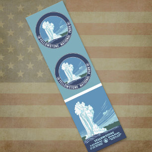 Vintage Old Faithful Travel Poster Artwork Bumper Sticker