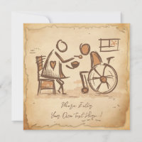 Vintage Old Fashion Caregiver, Nursing Assistant