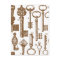Vintage Old Fashioned Antique Key Set