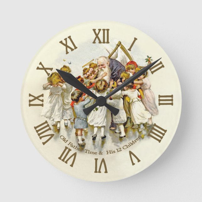 Vintage Old Father Time Clock (Front)