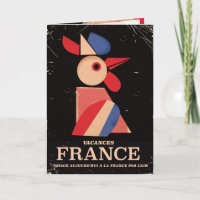 Vintage old France vacation poster