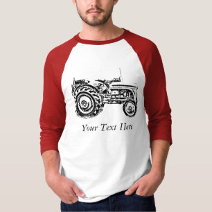Vintage old Grey massey fergison tractor T-Shirt