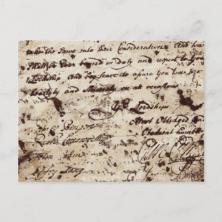 Vintage Old  Handwritten letter Postcard