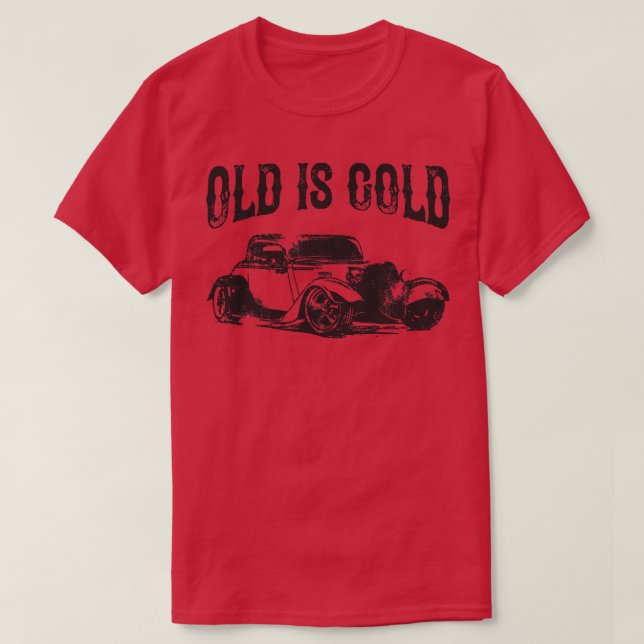 Vintage  Old Is Gold Oldtimer Classic T-Shirt (Design Front)