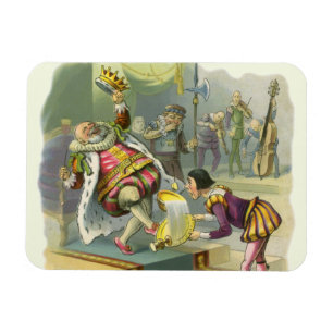 Vintage Old King Cole Nursery Rhyme Poem Song Magnet