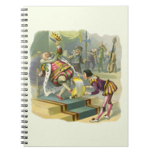 Vintage Old King Cole Nursery Rhyme Poem Song Notebook