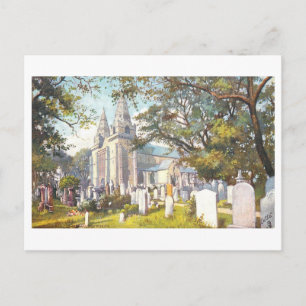 Vintage Old Machar Cathedral, Aberdeen, Scotland Postcard