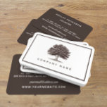 Vintage Old Oak Tree Elegant Business Card IV<br><div class="desc">Make a great first impression with these elegant oak tree business cards. The perfect identity for a variety of businesses or personal calling cards.</div>