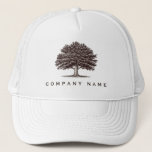 Vintage Old Oak Tree Service or Family Reunion Trucker Hat<br><div class="desc">Promote your tree service business everywhere you go! This would be great for a family reunion,  too. Customize the text to suit your needs.</div>