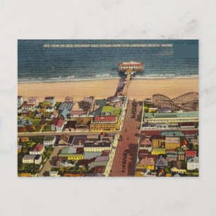 Vintage, Old Orchard Beach, Maine Postcard