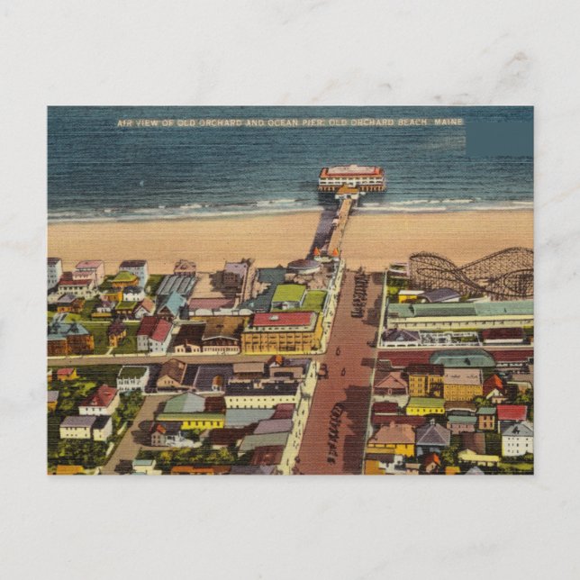 Vintage, Old Orchard Beach, Maine Postcard (Front)
