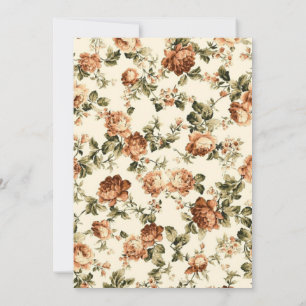 Vintage Old Paper, Rustic Wedding Invitation