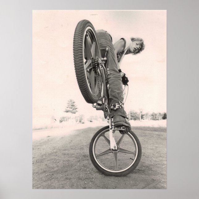 Vintage old school BMX Poster (Front)