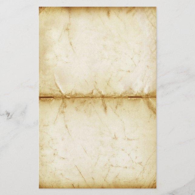 Vintage Old Stained Folded Stationery (Front)