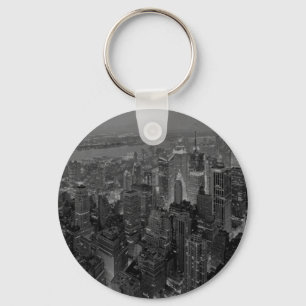 Vintage Old Style New York City Script Key Ring