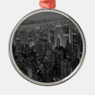 Vintage Old Style New York City Script Metal Tree Decoration
