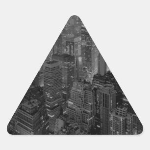 Vintage Old Style New York City Script Triangle Sticker