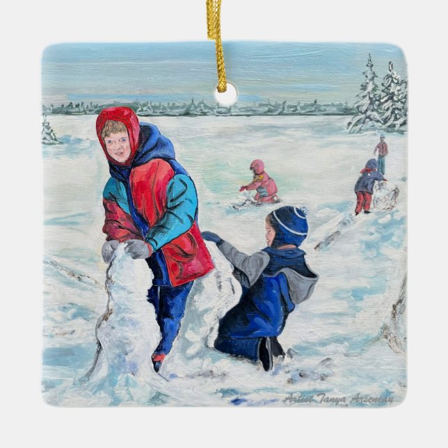  Vintage Old Time Christmas  Personalise Ornament (Front)