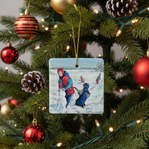  Vintage Old Time Christmas  Personalise Ornament