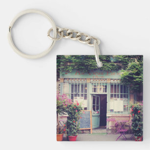 Vintage Old Town Paris Key Ring