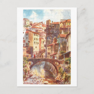 Vintage Old Town, San Remo, Italy Postcard